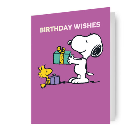 Peanuts Snoopy Birthday Card
