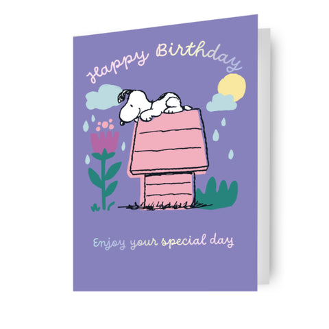 Peanuts Snoopy Birthday Card