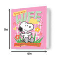 Peanuts Wife Birthday Card