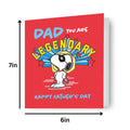 Peanuts Dad Father's Day Card
