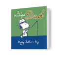 Peanuts Dad Fishing Father's Day Card