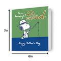 Peanuts Dad Fishing Father's Day Card