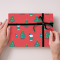 Peanuts Christmas 4 Sheet & 4 Tag Gift Wrap