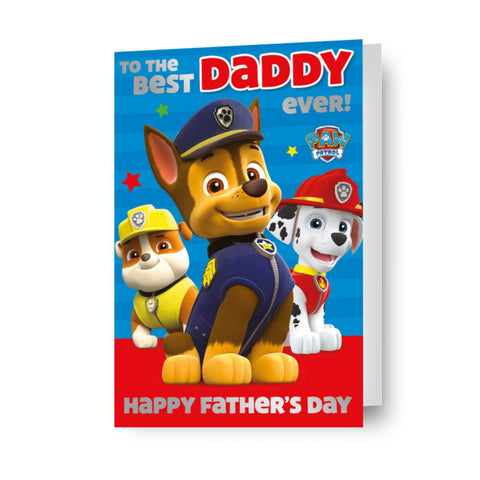 Paw Patrol 'Best Daddy' Father's Day Card