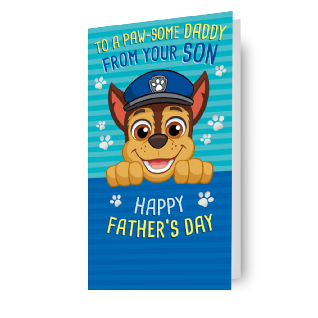 Paw Patrol Father's Day Card 'From Your Son'