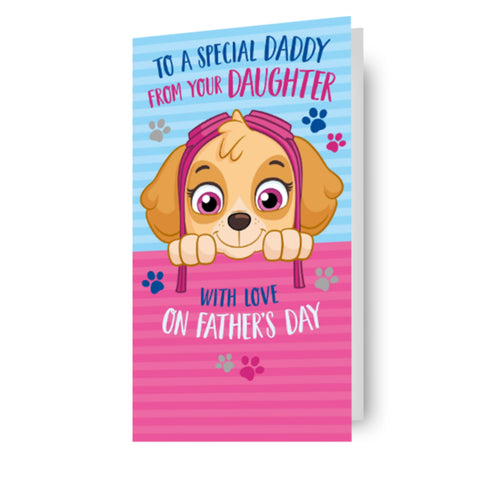 Paw Patrol Father's Day Card 'From Your Daughter'