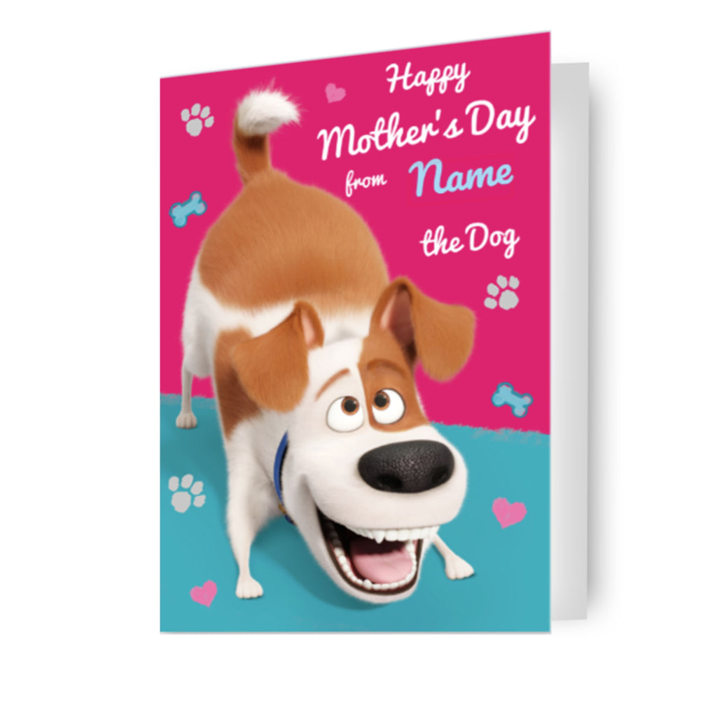 The Secret Life of Pets Personalised Mother's Day Card 'From The Dog'