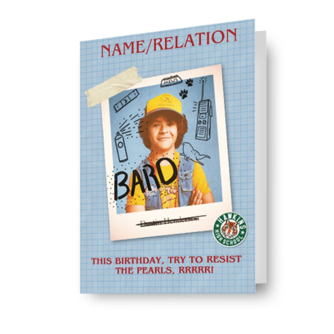 Stranger Things Personalised Birthday Card