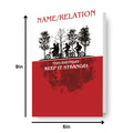 Stranger Things Personalised Birthday Card