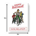 Stranger Things Personalised Birthday Card