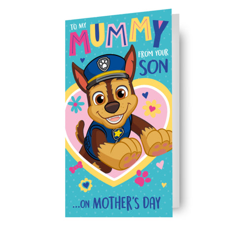 Paw Patrol Mother's Day Card 'From Your Son'