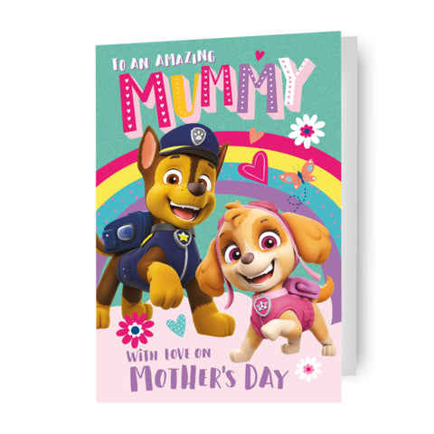 Paw Patrol 'Amazing Mummy' Mother's Day Card