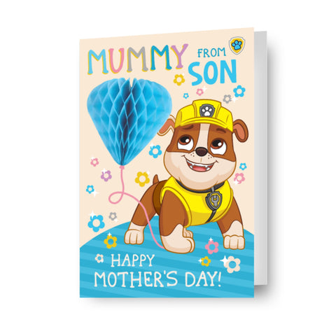 Paw Patrol Mother's Day Card To Mummy From Son