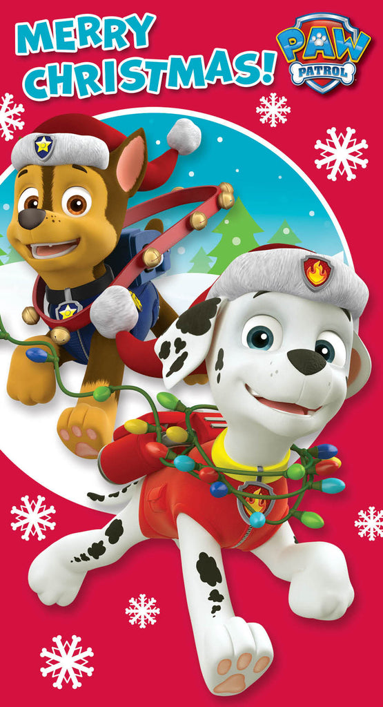 Biglietto natalizio Paw Patrol