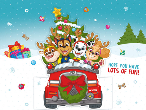 Paw Patrol 'Grandson' Pop Up Christmas Card