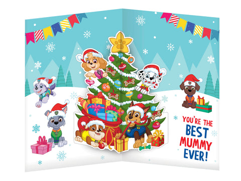 Paw Patrol Mummy 'From Your Little Boy' Pop Up Christmas Card