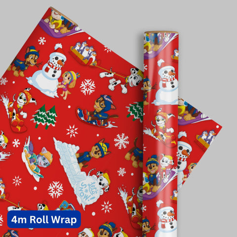 Paw Patrol Christmas Wrapping Paper 4m Roll