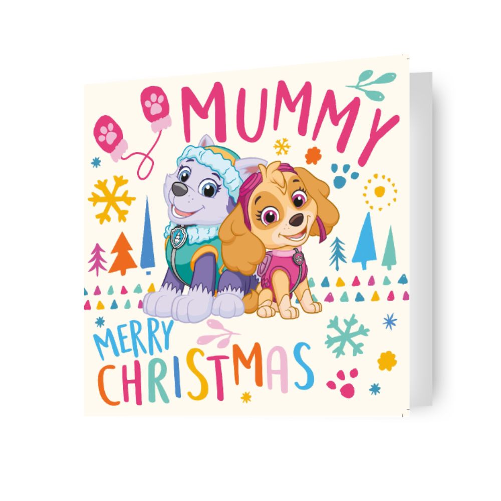 Paw Patrol Mummy Christmas Card