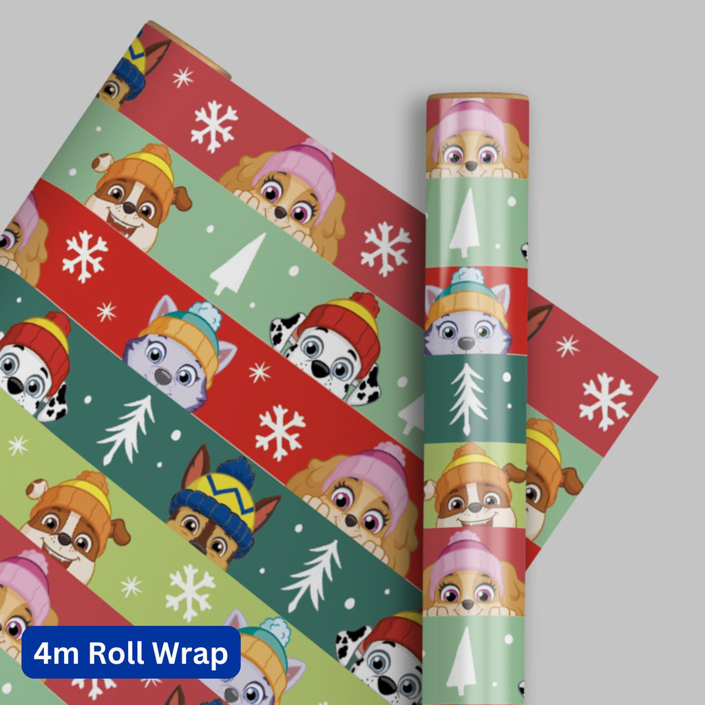 Paw Patrol Kerst Inpakpapier