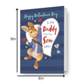 Peter Rabbit Personalised 'Daddy' Valentine's Day Card