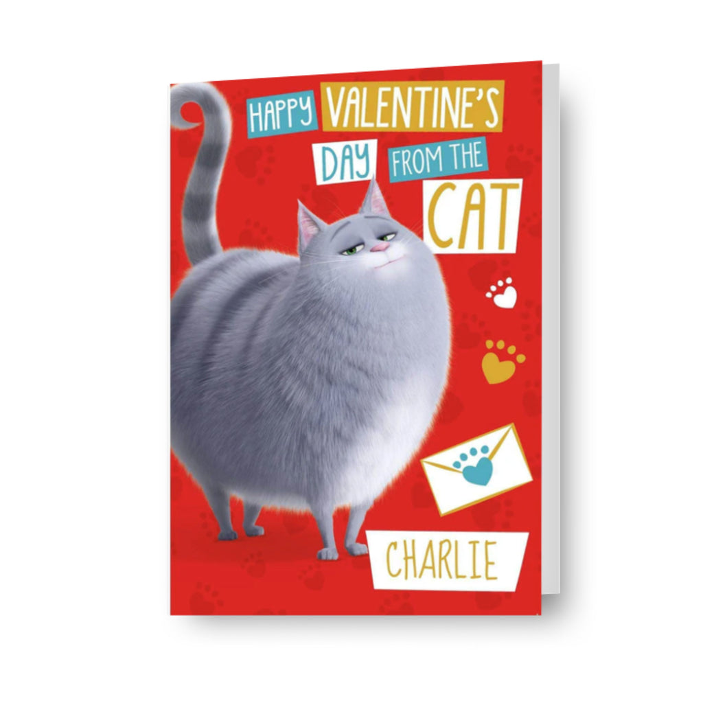 The Secret Life Of Pets Personalised Valentine's Day Card 'From The Cat'