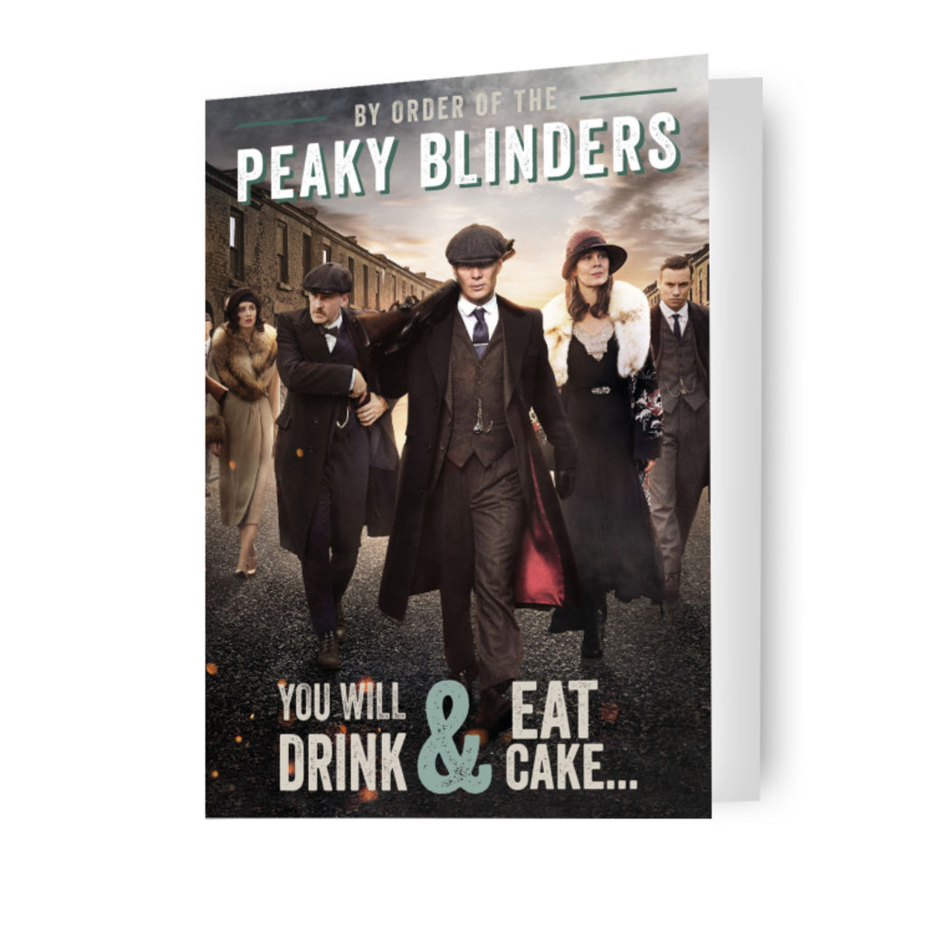 Peaky Blinders Drink & Eat Cake Birthday Card