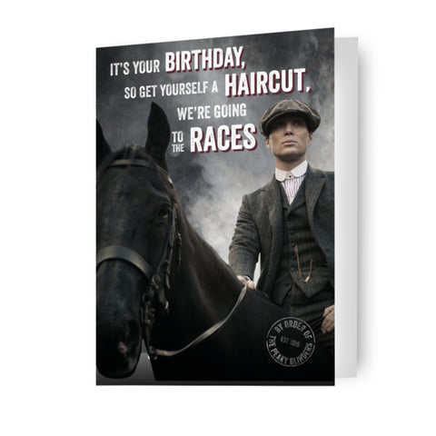 Peaky Blinders Races Birthday Card