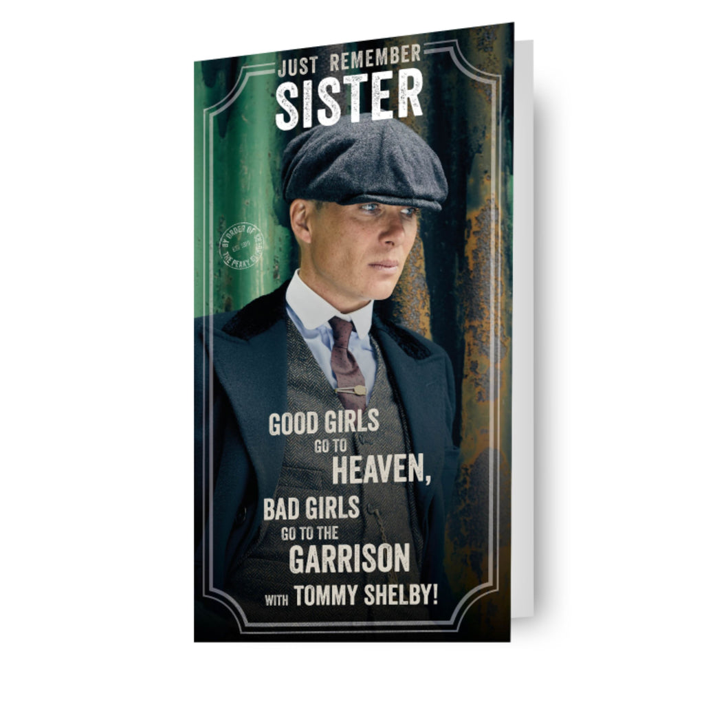 Peaky Blinders Sister Birthday Card