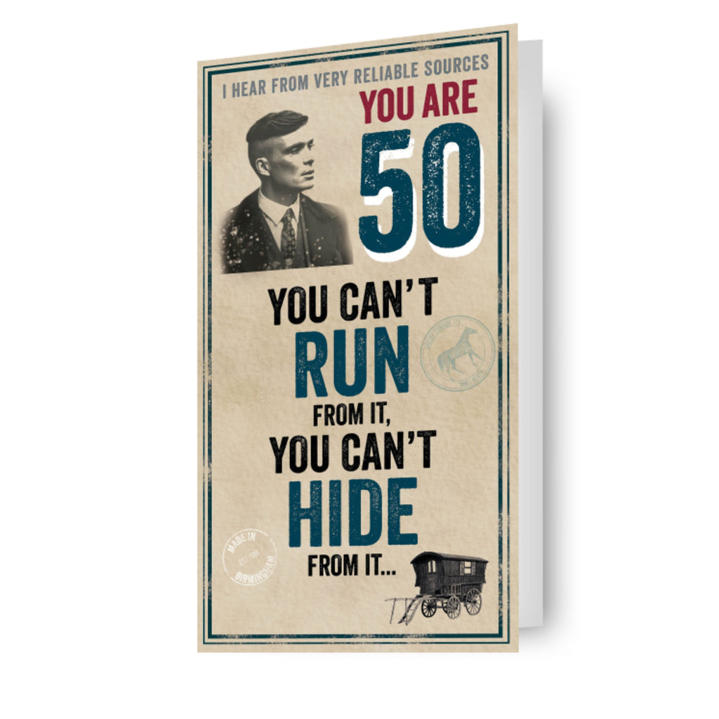 Peaky Blinders Age 50 Birthday Card