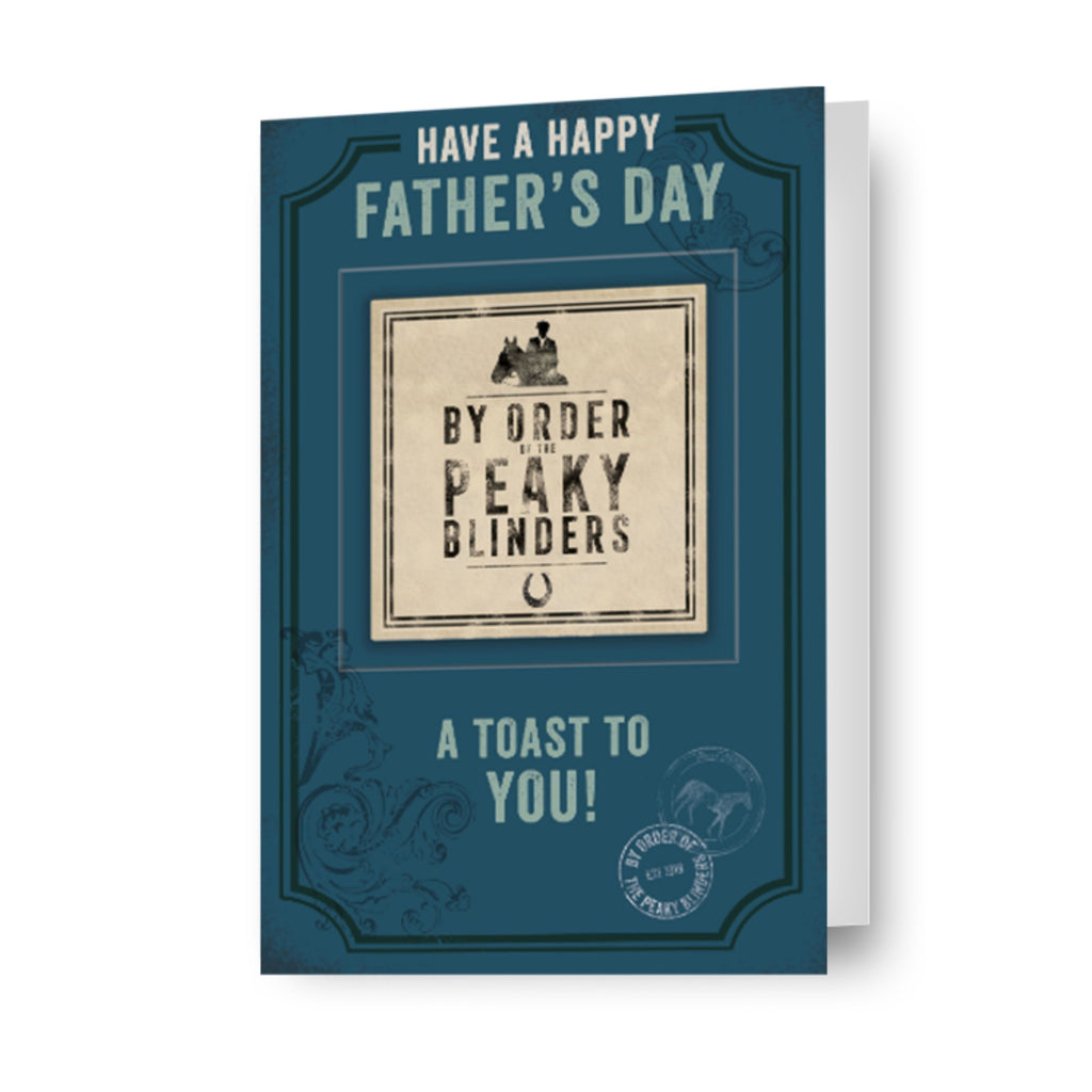 Peaky Blinders 'A Toast To You!' Father's Day Card with Beer Mat