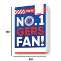 Rangers FC Sticker Birthday Card
