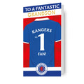 Glasgow Rangers FC Sticker Birthday Card