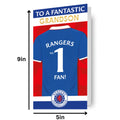 Glasgow Rangers FC Sticker Birthday Card
