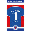 Glasgow Rangers FC Sticker Birthday Card
