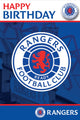 Glasgow Rangers FC Badge Birthday Card