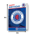 Glasgow Rangers FC Badge Birthday Card