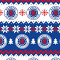 Glasgow Rangers FC Christmas 2 Sheet 2 Tag Wrapping Paper - 2 Pack Bundle