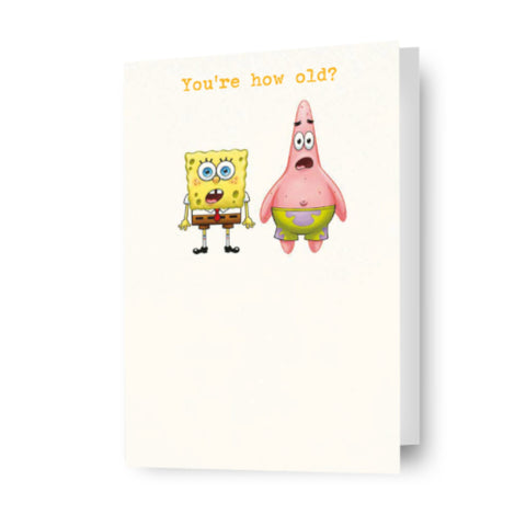 Spongebob Square Pants Birthday Card