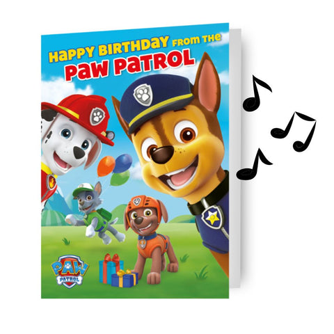 Scheda audio di compleanno Paw Patrol