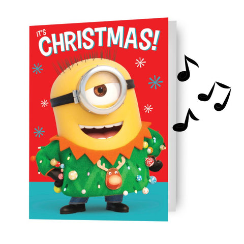 Minions General Christmas Sound Card