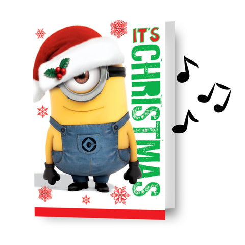 Minions General Christmas Sound Card