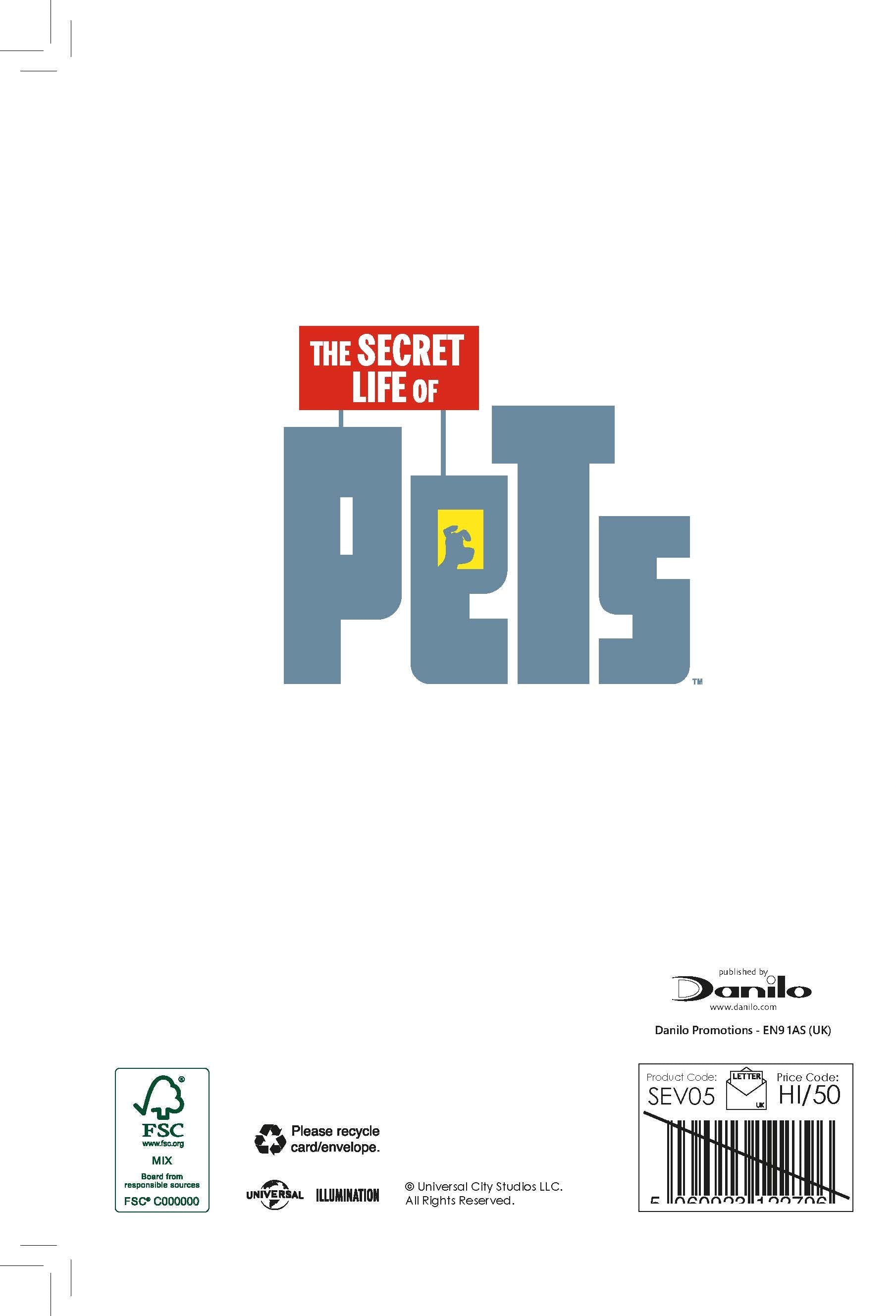 Danilo Secret Life Of Pets Valentinstagskarte – „Von Der Katze“, 18x13 Cm, Mit Umschlag
