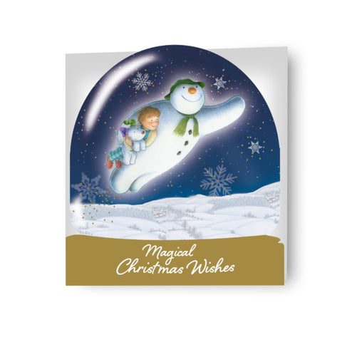 The Snowman Snow Globe Christmas Card