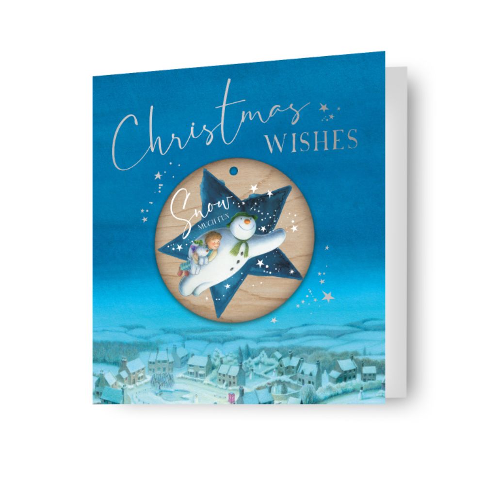 The Snowman Christmas Card with Detachable Bauble