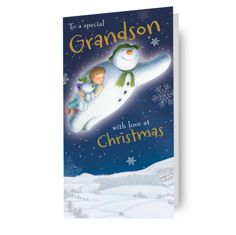 The Snowman 'Grandson' Christmas Card