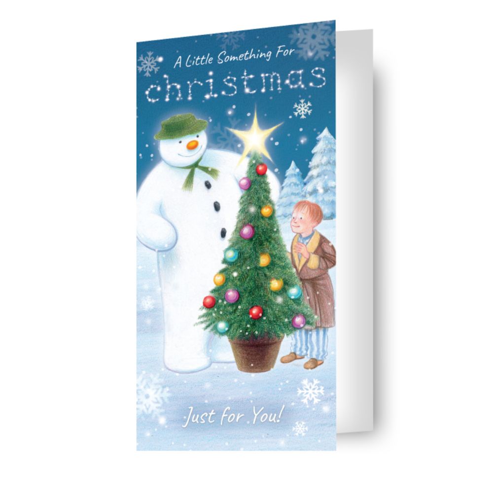 Il pupazzo di neve e il cane da neve Christmas Money Wallet Card