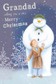 The Snowman Grandad Christmas Card