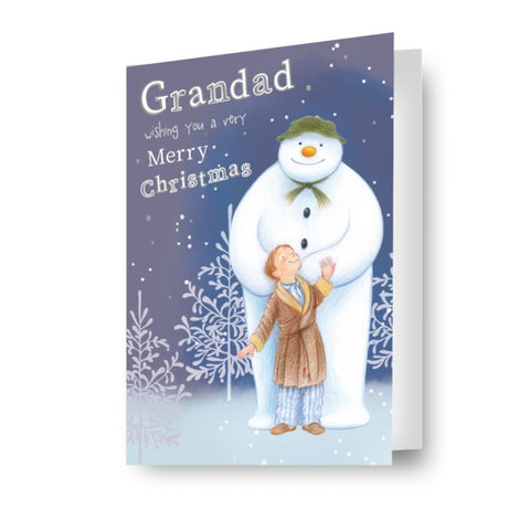 The Snowman Grandad Christmas Card