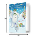 The Snowman Granddaughter Christmas Card