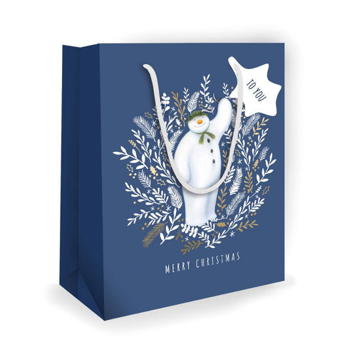 The Snowman Christmas Medium Gift Bag